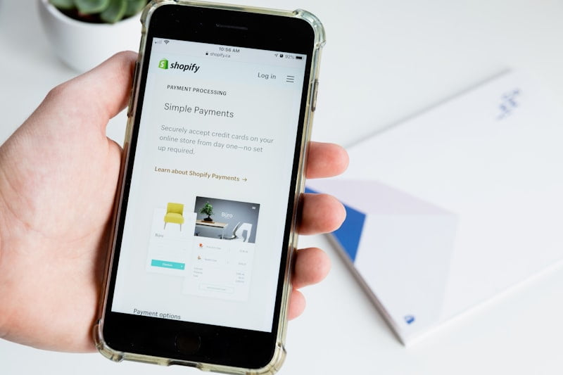 Shopify E-ticaret Web sitesi 